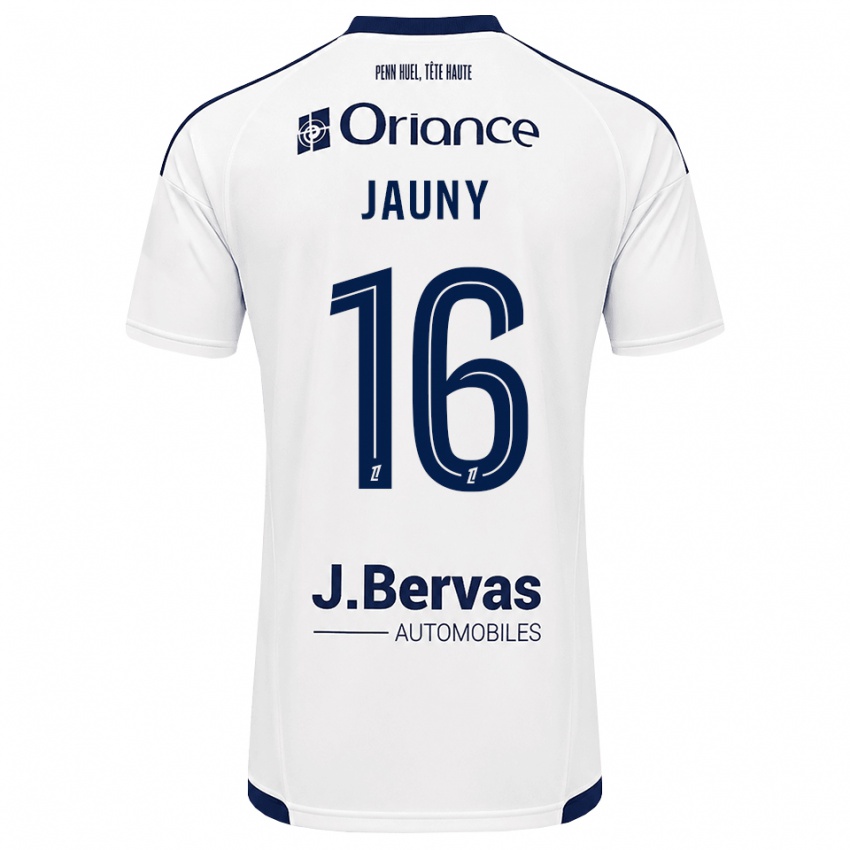 גברים Noah Jauny #16 כחול צי לבן הרחק ג'רזי 2026/27 חולצה קצרה