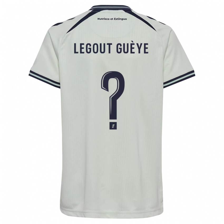 גברים Lamine Legout Guèye #0 כחול חצות לבן הרחק ג'רזי 2026/27 חולצה קצרה
