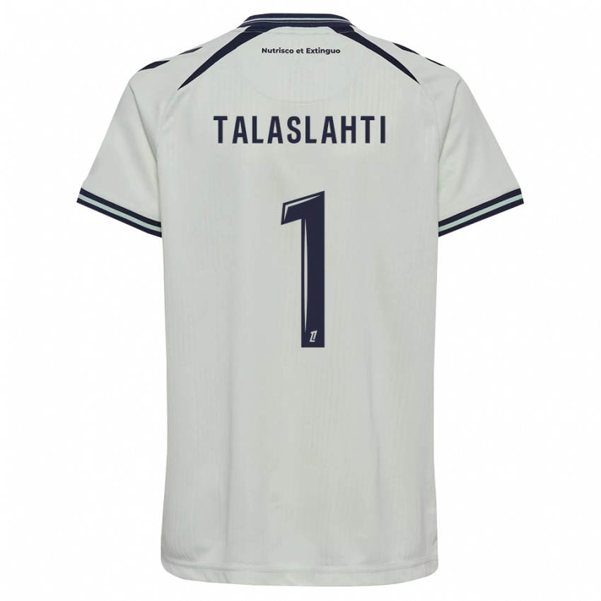 גברים Katriina Talaslahti #1 כחול חצות לבן הרחק ג'רזי 2026/27 חולצה קצרה