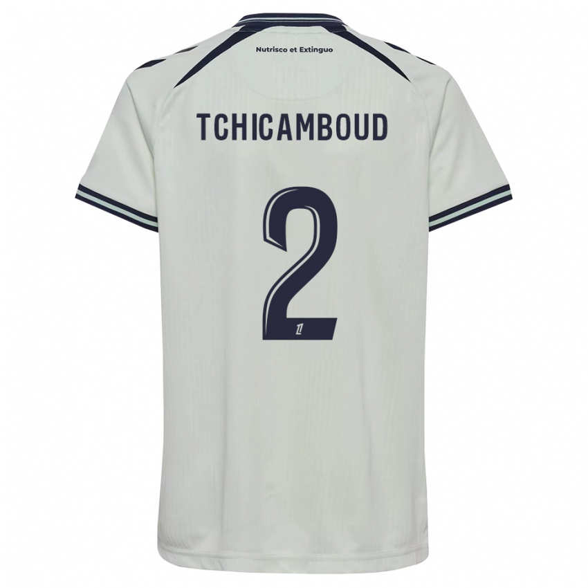 גברים Steed Tchicamboud #2 כחול חצות לבן הרחק ג'רזי 2026/27 חולצה קצרה