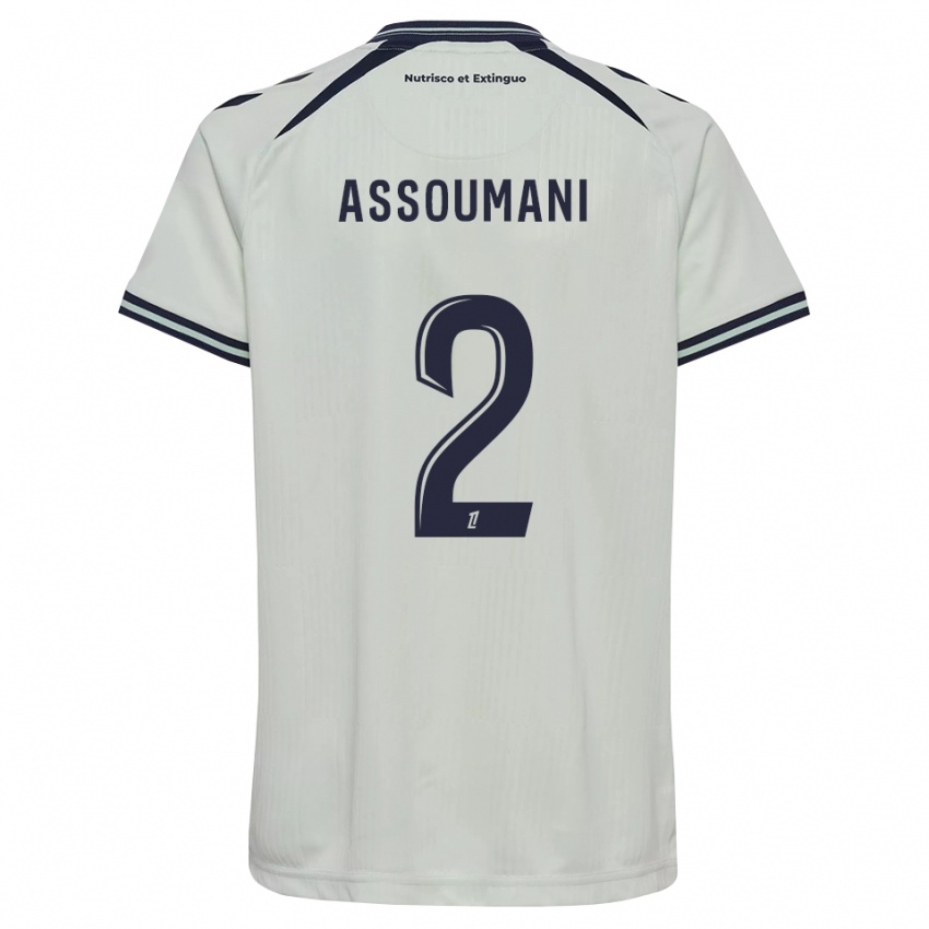 גברים Alramid Assoumani #2 כחול חצות לבן הרחק ג'רזי 2026/27 חולצה קצרה
