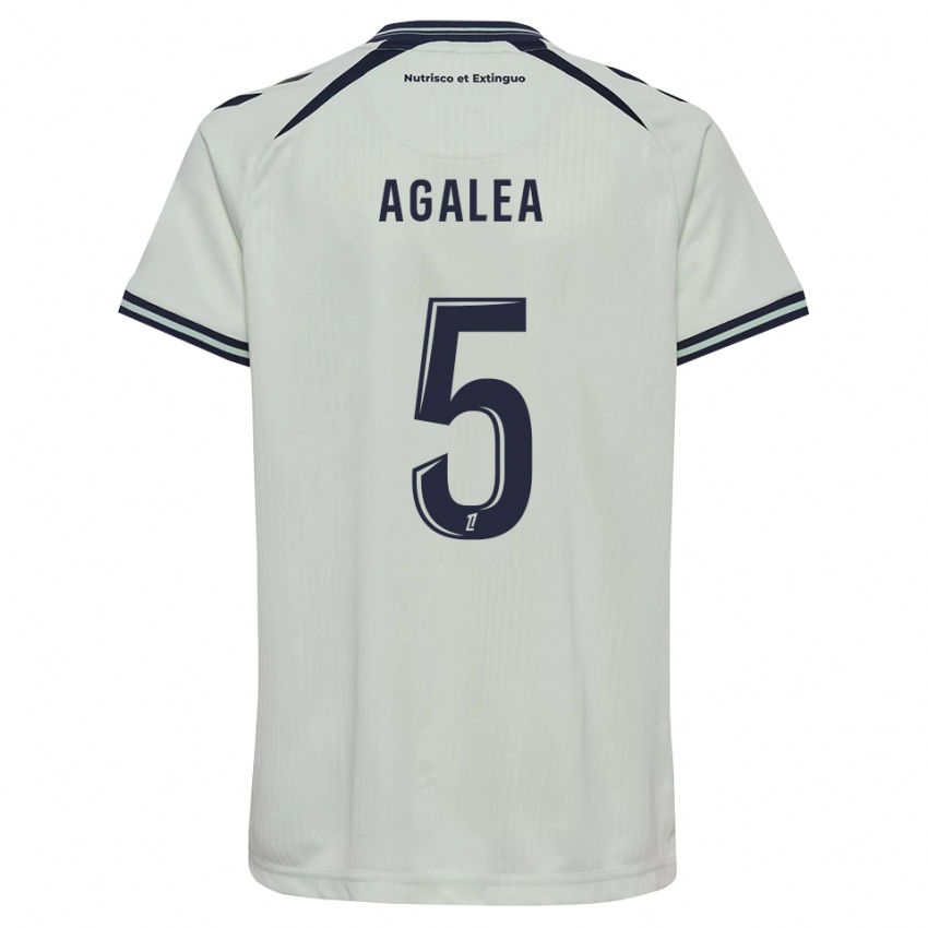 גברים Nathan Agalea #5 כחול חצות לבן הרחק ג'רזי 2026/27 חולצה קצרה