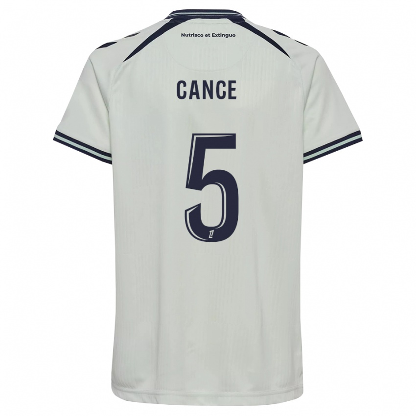 גברים Laurie Cance #5 כחול חצות לבן הרחק ג'רזי 2026/27 חולצה קצרה