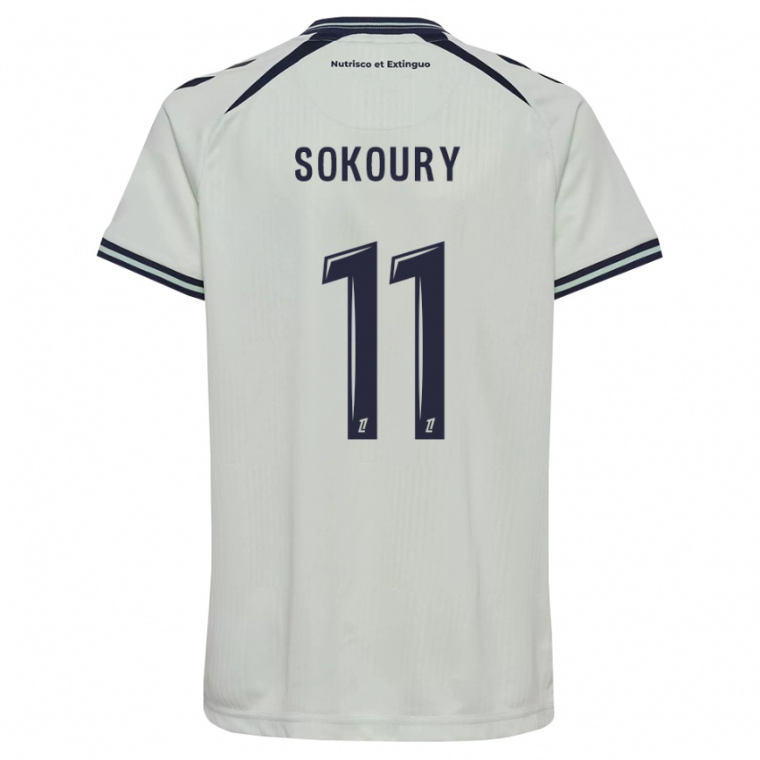 גברים Junior Sokoury #11 כחול חצות לבן הרחק ג'רזי 2026/27 חולצה קצרה