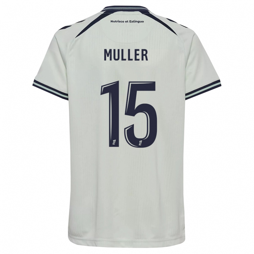 גברים Laura Muller #15 כחול חצות לבן הרחק ג'רזי 2026/27 חולצה קצרה