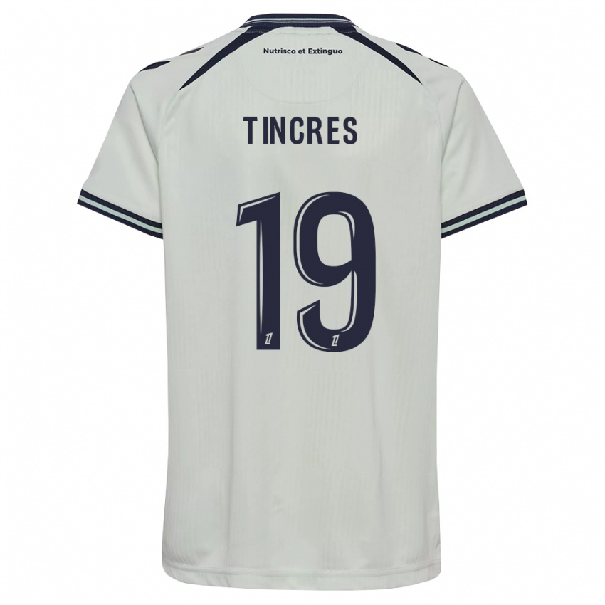גברים Joan Tincres #19 כחול חצות לבן הרחק ג'רזי 2026/27 חולצה קצרה
