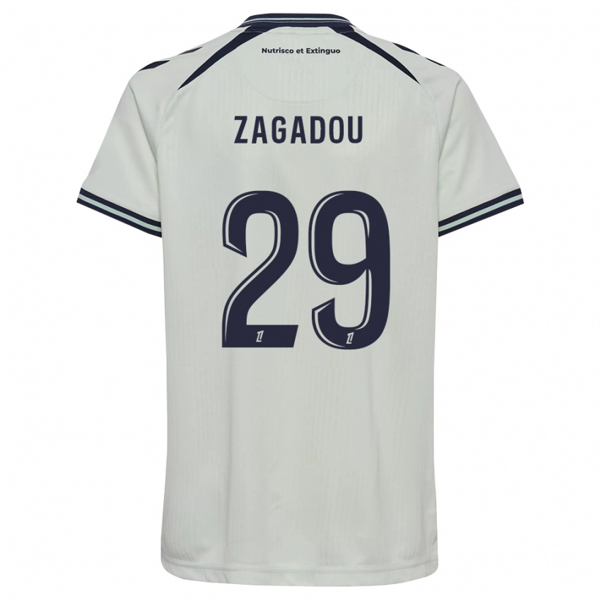 גברים Stephan Zagadou #29 כחול חצות לבן הרחק ג'רזי 2026/27 חולצה קצרה
