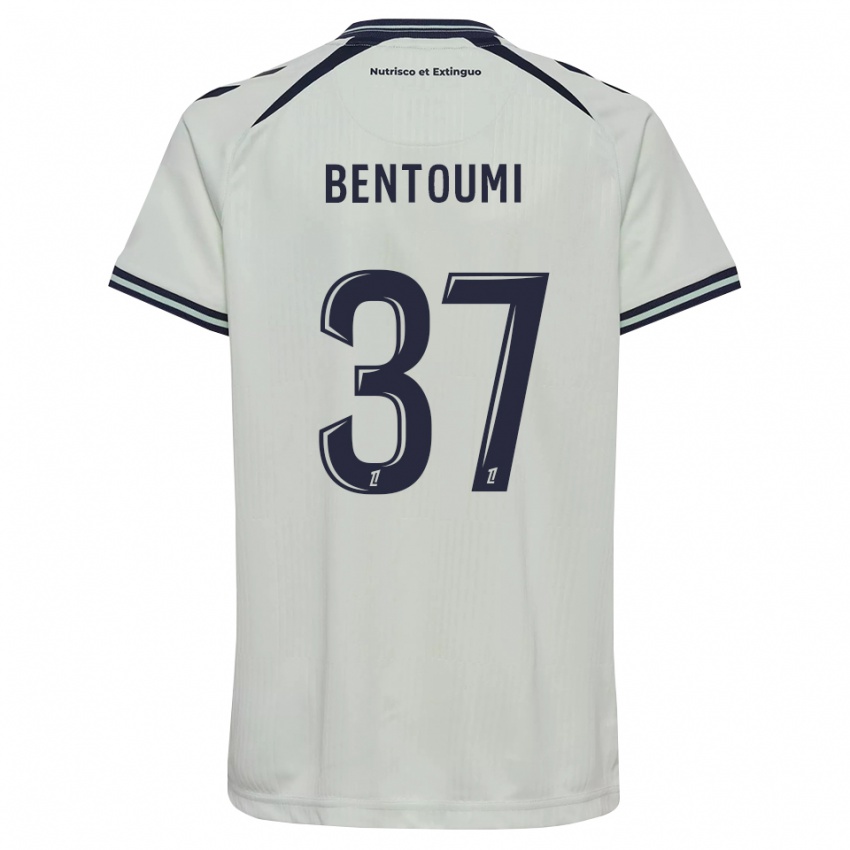 גברים Mokrane Bentoumi #37 כחול חצות לבן הרחק ג'רזי 2026/27 חולצה קצרה