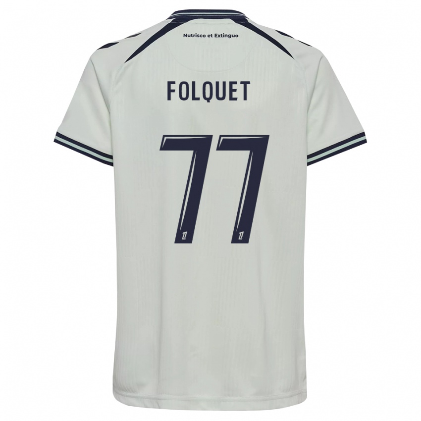 גברים Magnaba Folquet #77 כחול חצות לבן הרחק ג'רזי 2026/27 חולצה קצרה