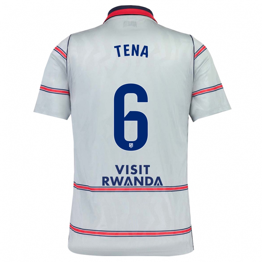 גברים Javi Tena #6 אפור אדום כחול צי ג'רזי קיט שלישי 2026/27 חולצה קצרה