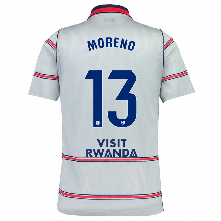 גברים Álvaro Moreno #13 אפור אדום כחול צי ג'רזי קיט שלישי 2026/27 חולצה קצרה