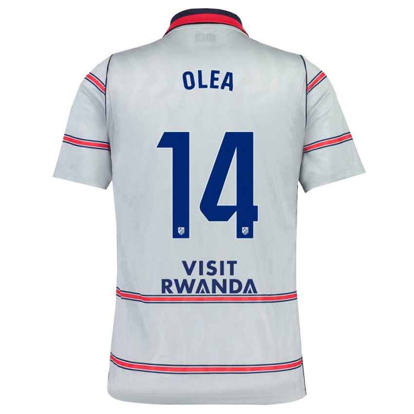 גברים Rubén Olea #14 אפור אדום כחול צי ג'רזי קיט שלישי 2026/27 חולצה קצרה