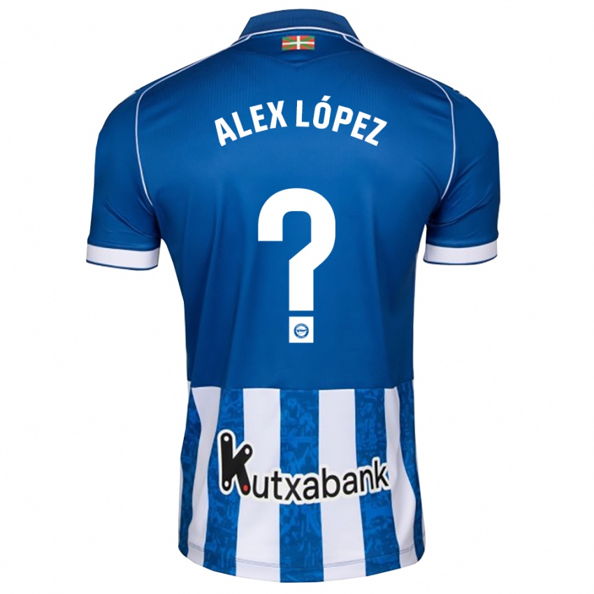 נשים Alex López #0 לבן כחול שחור ג'רזי ביתית 2026/27 חולצה קצרה