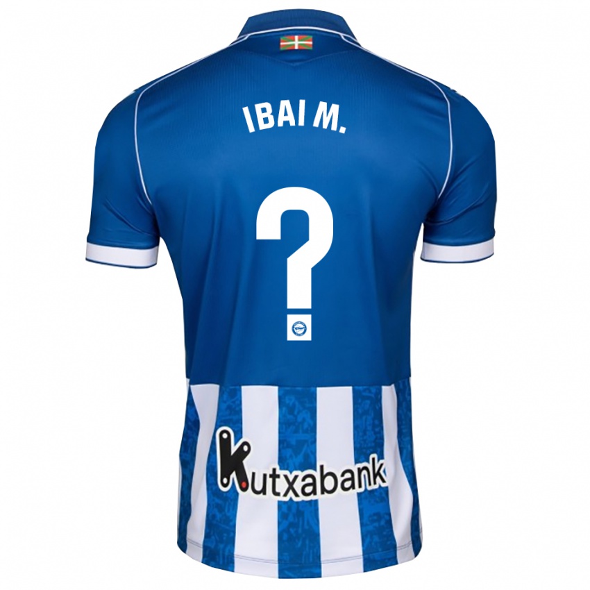 נשים Ibai Martínez #0 לבן כחול שחור ג'רזי ביתית 2026/27 חולצה קצרה