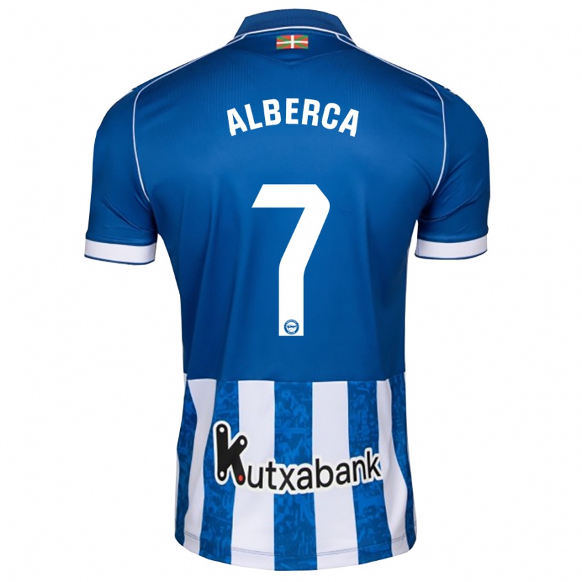 נשים Iñaki Alberca #7 לבן כחול שחור ג'רזי ביתית 2026/27 חולצה קצרה