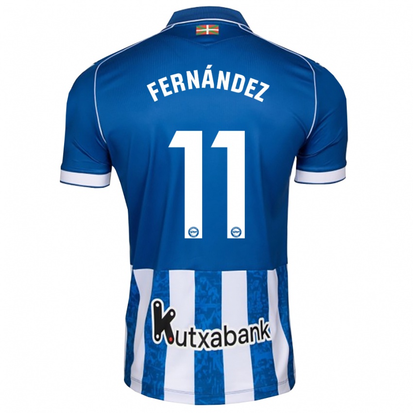 נשים Imanol Fernández #11 לבן כחול שחור ג'רזי ביתית 2026/27 חולצה קצרה
