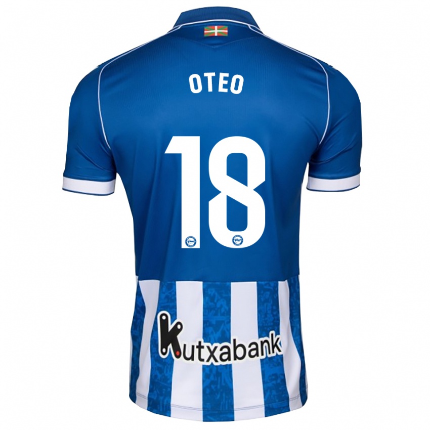 נשים Iñigo Oteo #18 לבן כחול שחור ג'רזי ביתית 2026/27 חולצה קצרה
