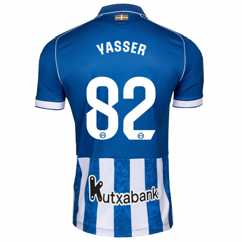 נשים Omar Yasser #82 לבן כחול שחור ג'רזי ביתית 2026/27 חולצה קצרה