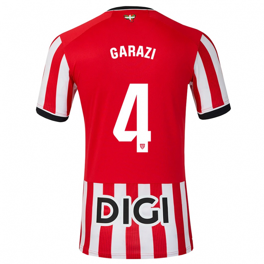 נשים Garazi #4 אדום שחור לבן ג'רזי ביתית 2026/27 חולצה קצרה