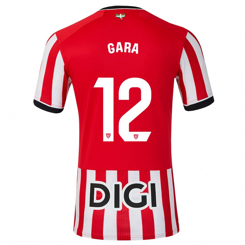 נשים Gara #12 אדום שחור לבן ג'רזי ביתית 2026/27 חולצה קצרה