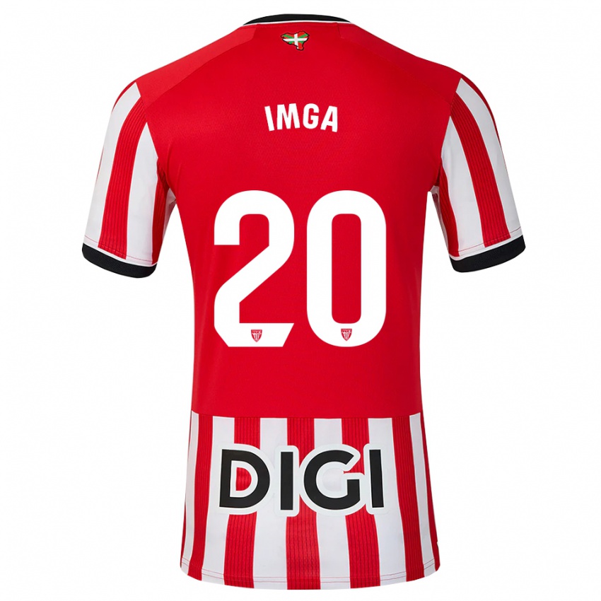 נשים Christian Imga #20 אדום שחור לבן ג'רזי ביתית 2026/27 חולצה קצרה