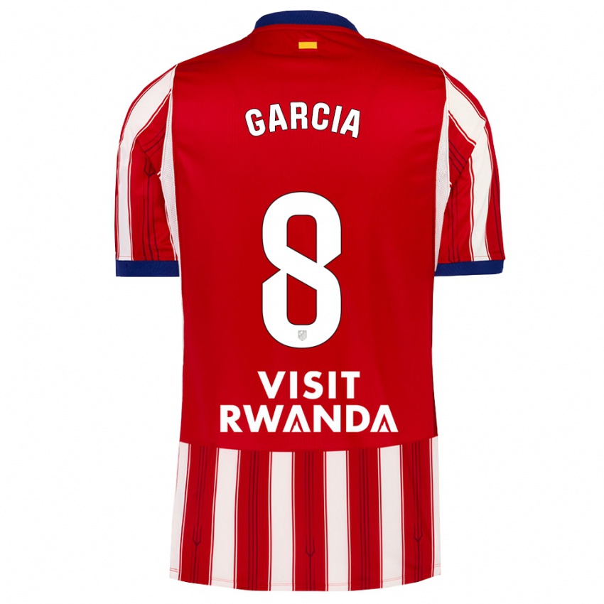 נשים Gaby García #8 כחול מלכותי אדום לבן ג'רזי ביתית 2026/27 חולצה קצרה