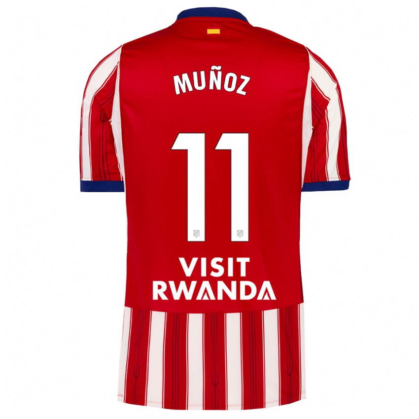 נשים Dani Muñoz #11 כחול מלכותי אדום לבן ג'רזי ביתית 2026/27 חולצה קצרה