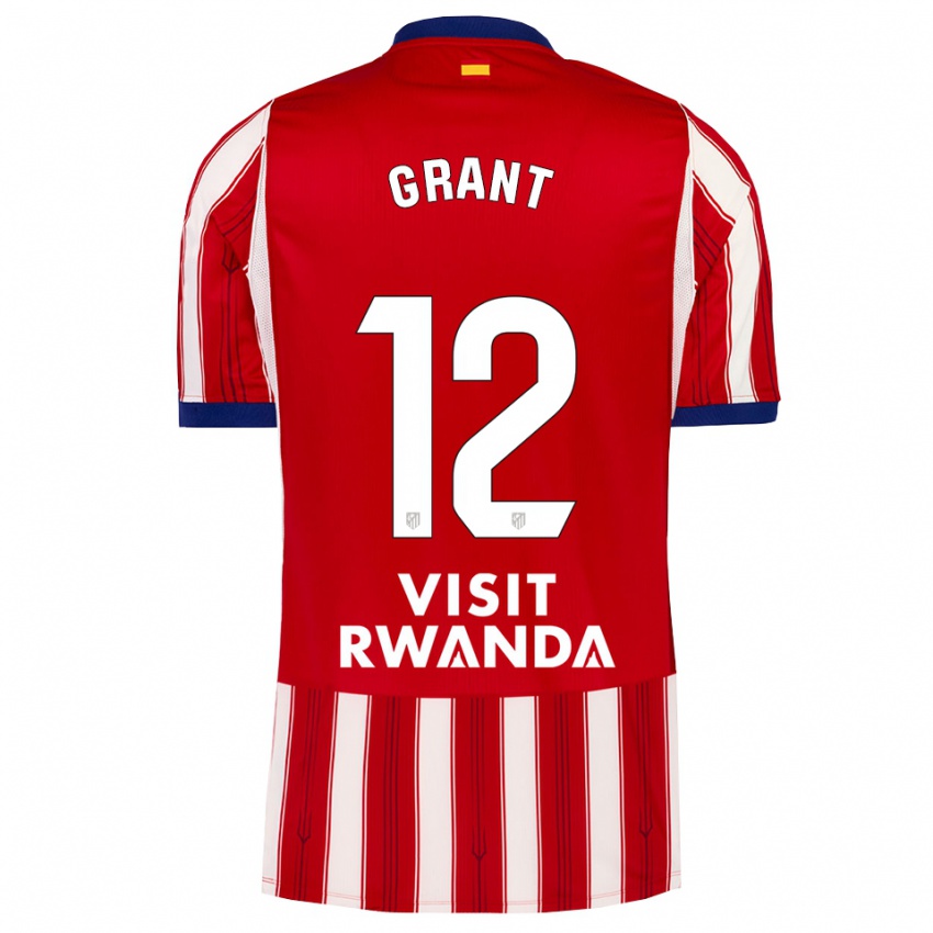 נשים Cristian Grant #12 כחול מלכותי אדום לבן ג'רזי ביתית 2026/27 חולצה קצרה