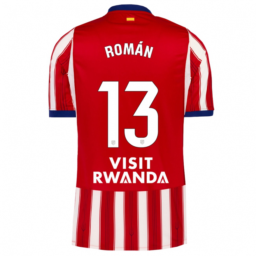 נשים Fran Román #13 כחול מלכותי אדום לבן ג'רזי ביתית 2026/27 חולצה קצרה