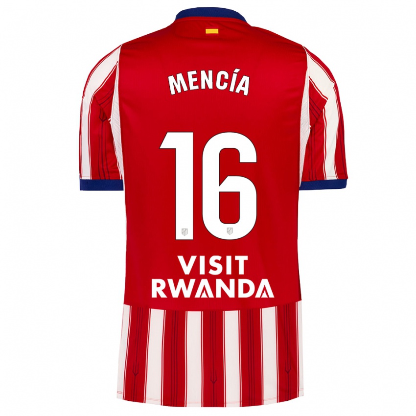 נשים Ian Mencía #16 כחול מלכותי אדום לבן ג'רזי ביתית 2026/27 חולצה קצרה