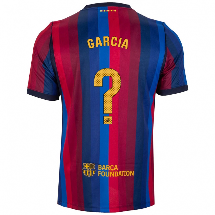 נשים Iker Garcia #0 כחול מלכותי אדום צהוב ג'רזי ביתית 2026/27 חולצה קצרה