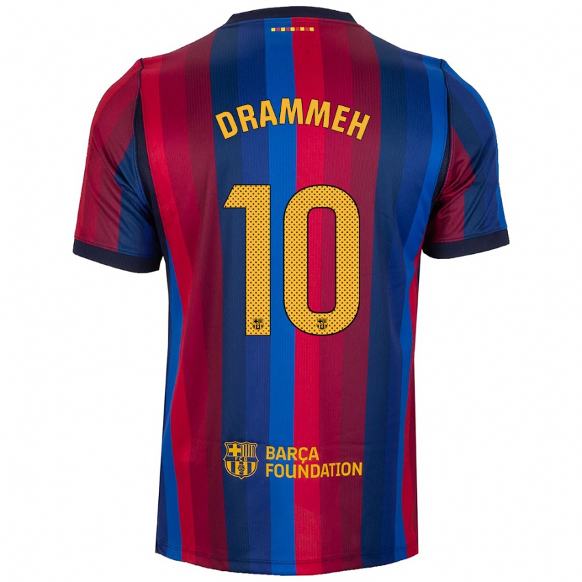 נשים Alieu Drammeh #10 כחול מלכותי אדום צהוב ג'רזי ביתית 2026/27 חולצה קצרה