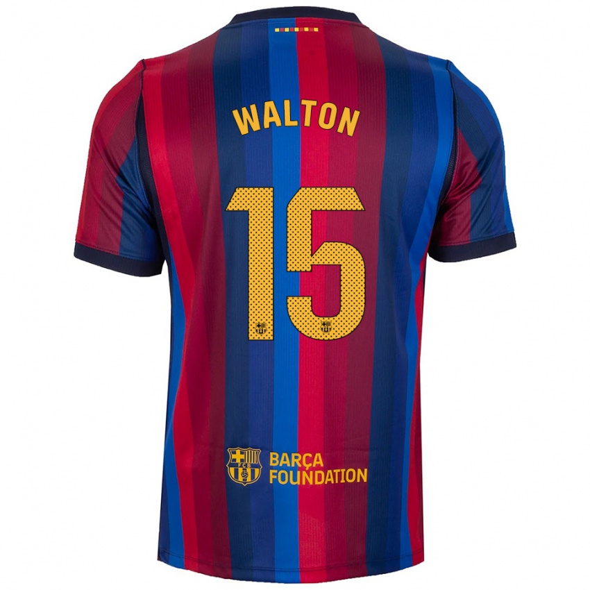 נשים Alexander Walton #15 כחול מלכותי אדום צהוב ג'רזי ביתית 2026/27 חולצה קצרה