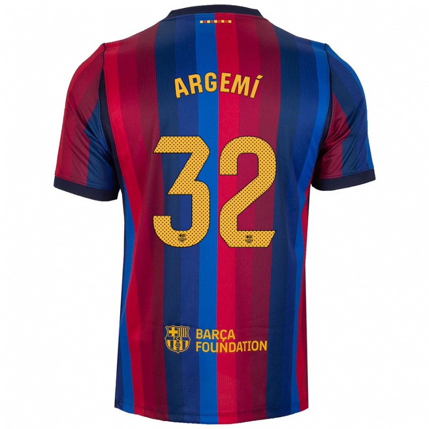 נשים Adam Argemí #32 כחול מלכותי אדום צהוב ג'רזי ביתית 2026/27 חולצה קצרה