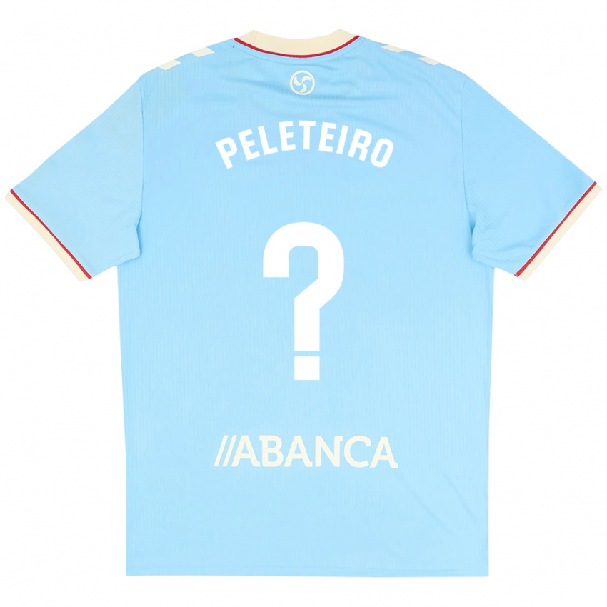 נשים Anxo Peleteiro #0 כחול שמיים לבן אדום ג'רזי ביתית 2026/27 חולצה קצרה