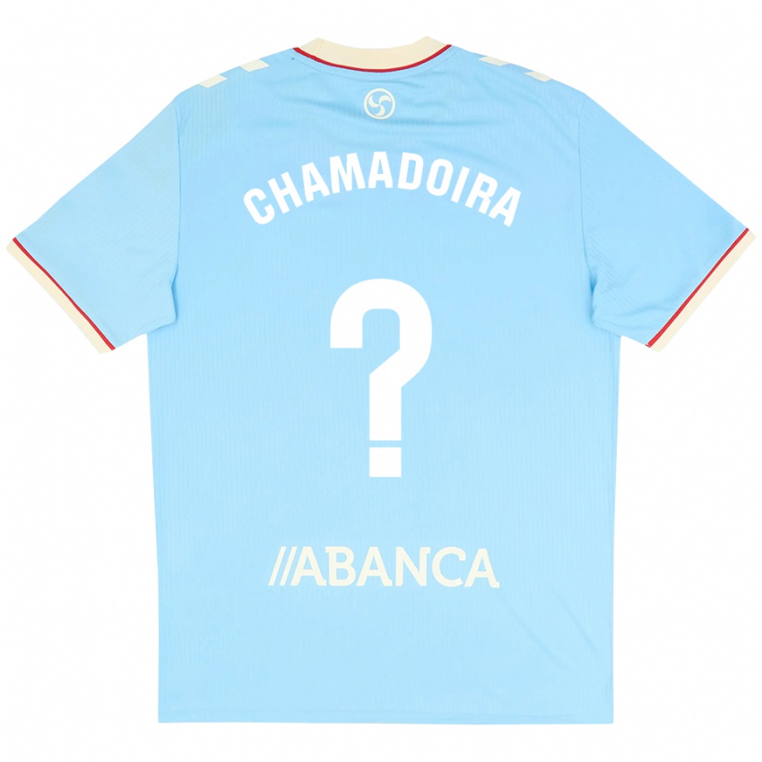 נשים Hugo Chamadoira #0 כחול שמיים לבן אדום ג'רזי ביתית 2026/27 חולצה קצרה