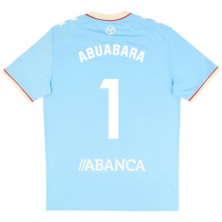 נשים Isaías Abuabara #1 כחול שמיים לבן אדום ג'רזי ביתית 2026/27 חולצה קצרה