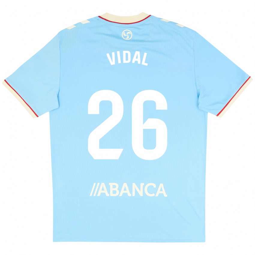 נשים Marc Vidal #26 כחול שמיים לבן אדום ג'רזי ביתית 2026/27 חולצה קצרה