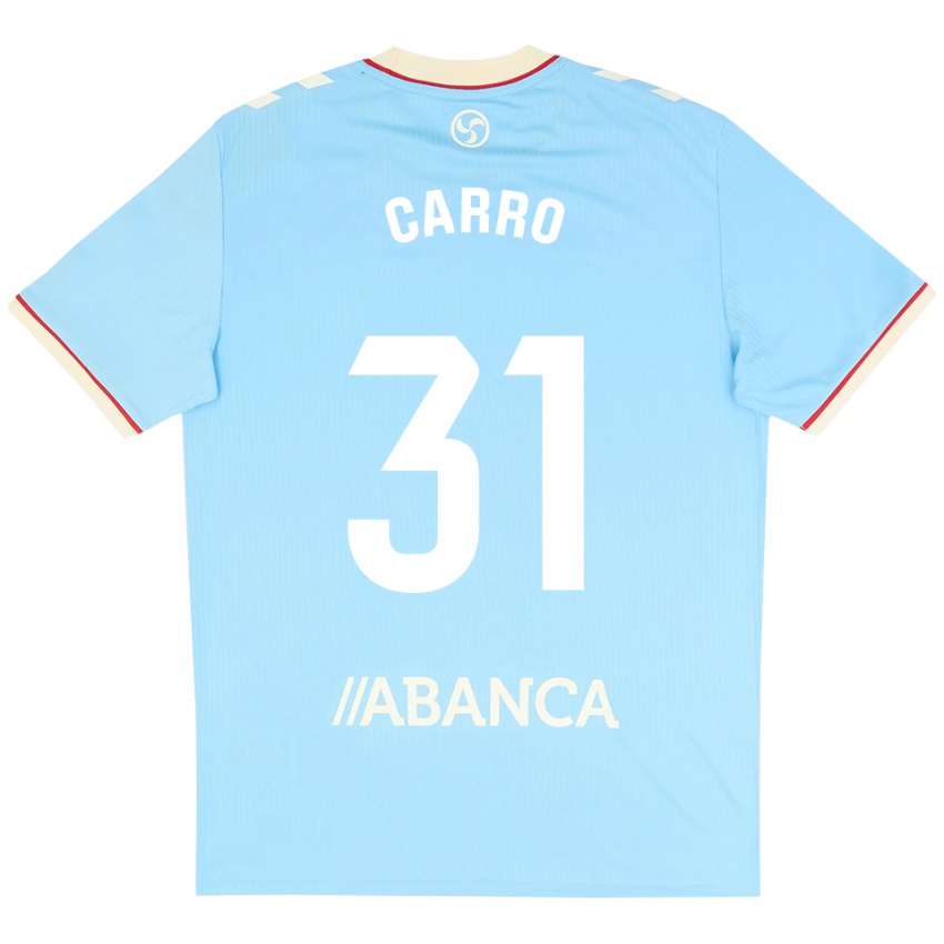 נשים Cristian Carro #31 כחול שמיים לבן אדום ג'רזי ביתית 2026/27 חולצה קצרה