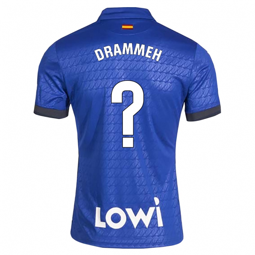 נשים Ebrahima Drammeh #0 לבן כחול שחור ג'רזי ביתית 2026/27 חולצה קצרה