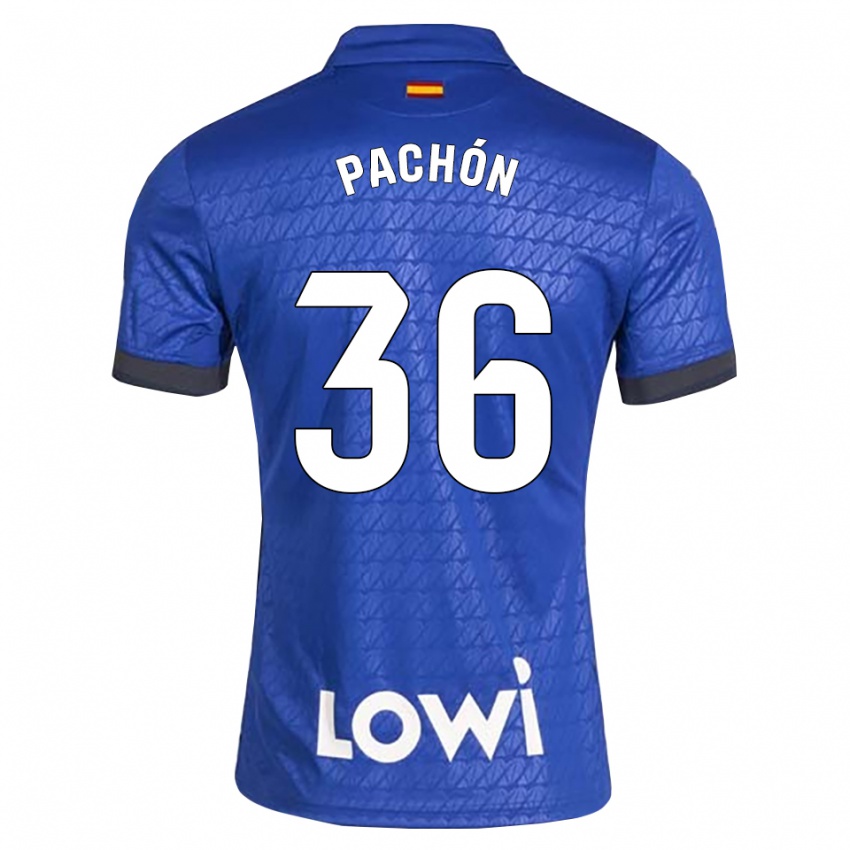 נשים Marcos Pachón #36 לבן כחול שחור ג'רזי ביתית 2026/27 חולצה קצרה
