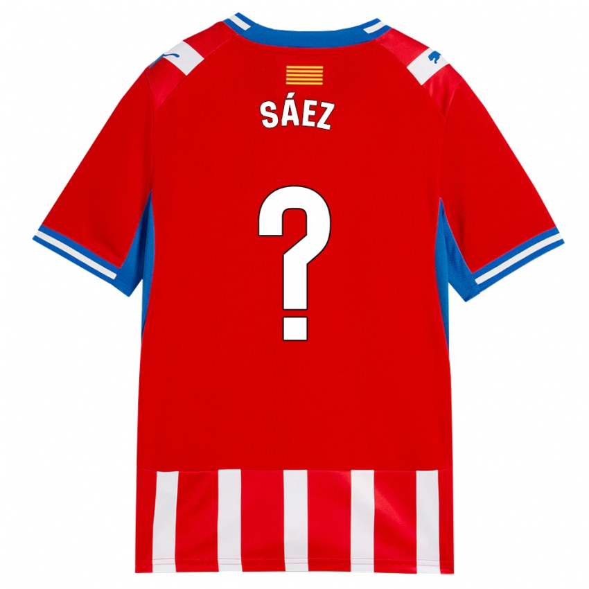 נשים David Sáez #0 אדום לבן כחול שמיים ג'רזי ביתית 2026/27 חולצה קצרה