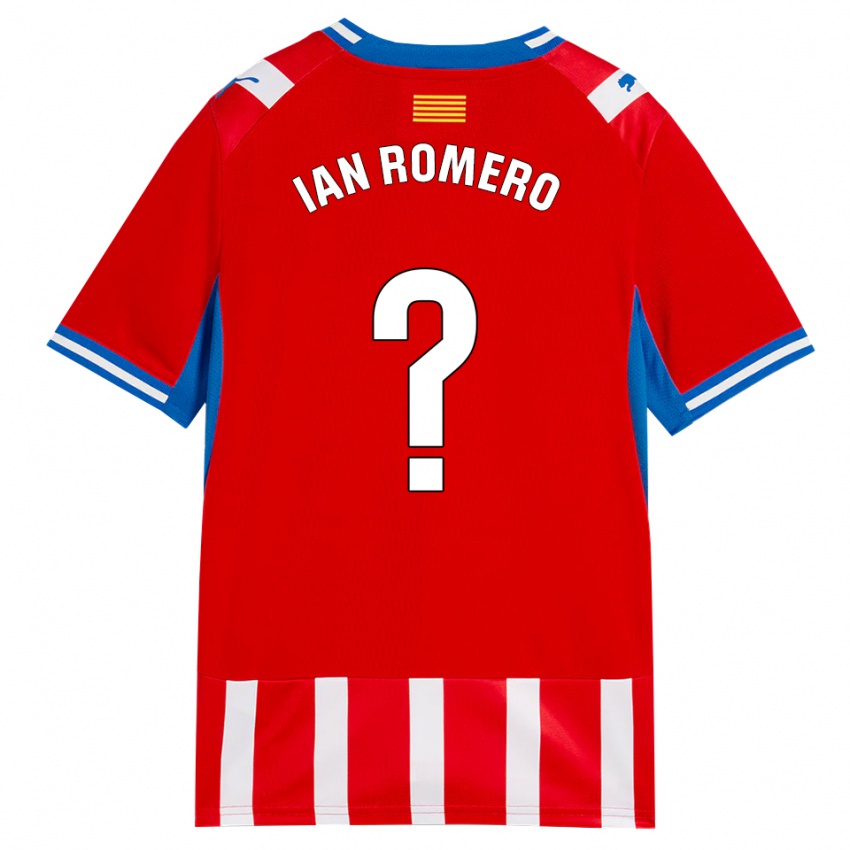 נשים Ian Romero #0 אדום לבן כחול שמיים ג'רזי ביתית 2026/27 חולצה קצרה