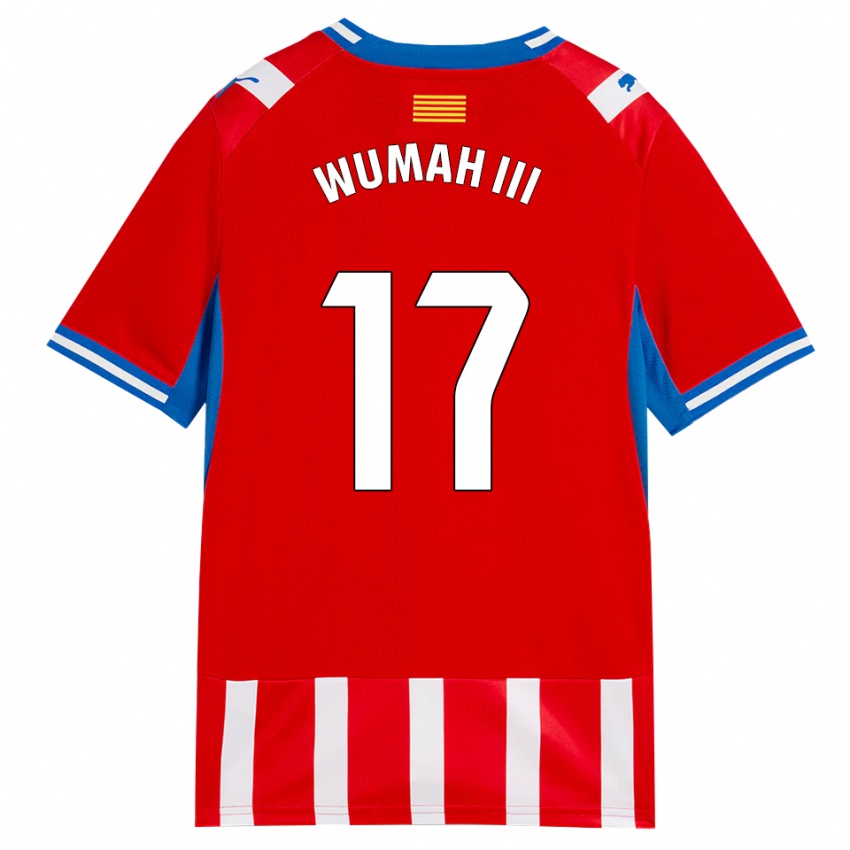 נשים Edward Wumah Iii #17 אדום לבן כחול שמיים ג'רזי ביתית 2026/27 חולצה קצרה