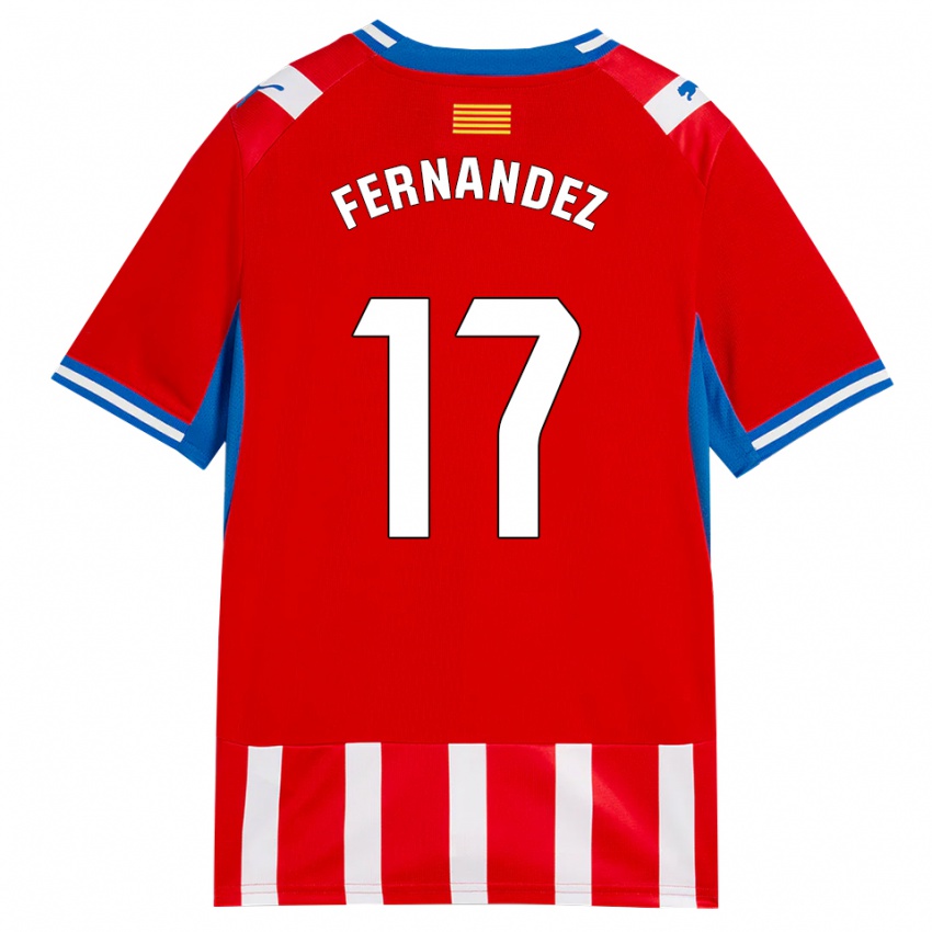נשים Daniel Fernández #17 אדום לבן כחול שמיים ג'רזי ביתית 2026/27 חולצה קצרה
