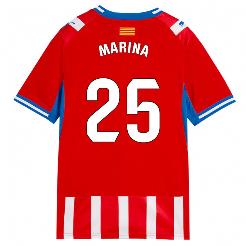 נשים Sergi Marina #25 אדום לבן כחול שמיים ג'רזי ביתית 2026/27 חולצה קצרה