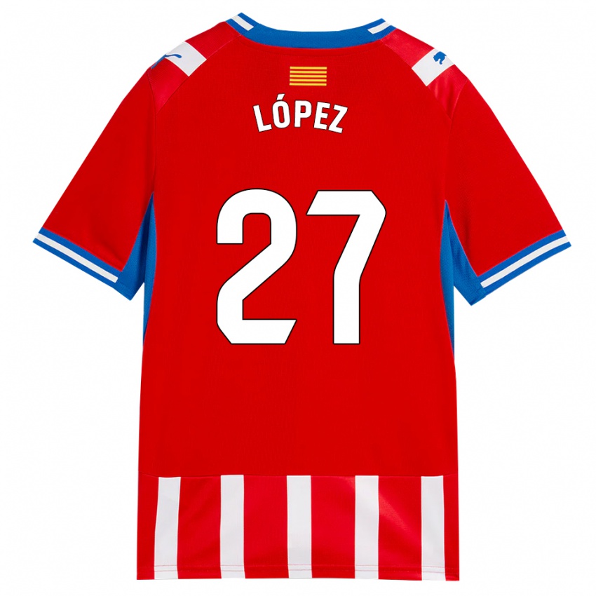 נשים Toni López #27 אדום לבן כחול שמיים ג'רזי ביתית 2026/27 חולצה קצרה