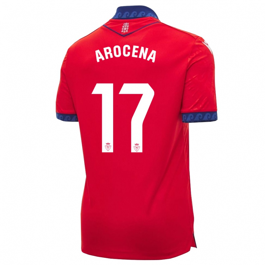 נשים Asier Arocena #17 אדום כחול צי לבן ג'רזי ביתית 2026/27 חולצה קצרה