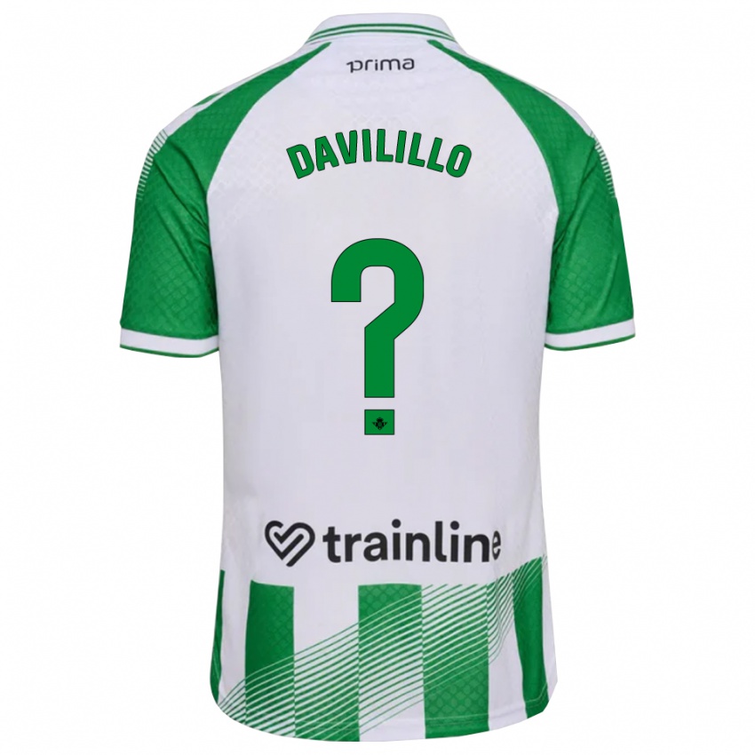 נשים Davilillo #0 ירוק בהיר שחור לבן ג'רזי ביתית 2026/27 חולצה קצרה