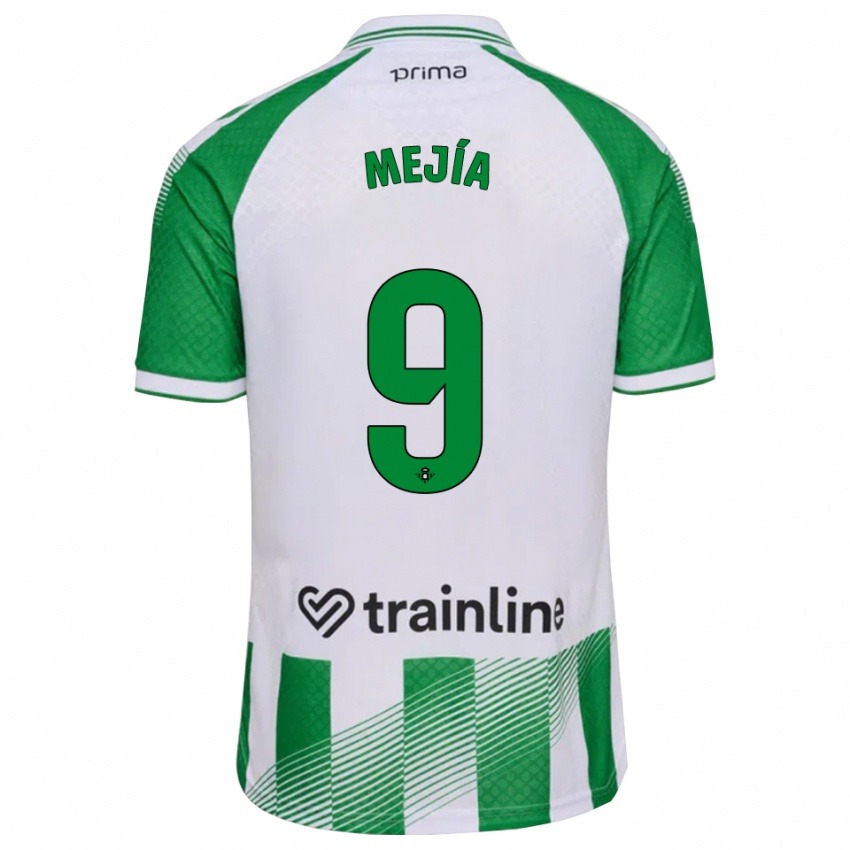 נשים José Mejía #9 ירוק בהיר שחור לבן ג'רזי ביתית 2026/27 חולצה קצרה
